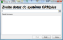 Prázdný dialog Dotazy do systému CRMplus